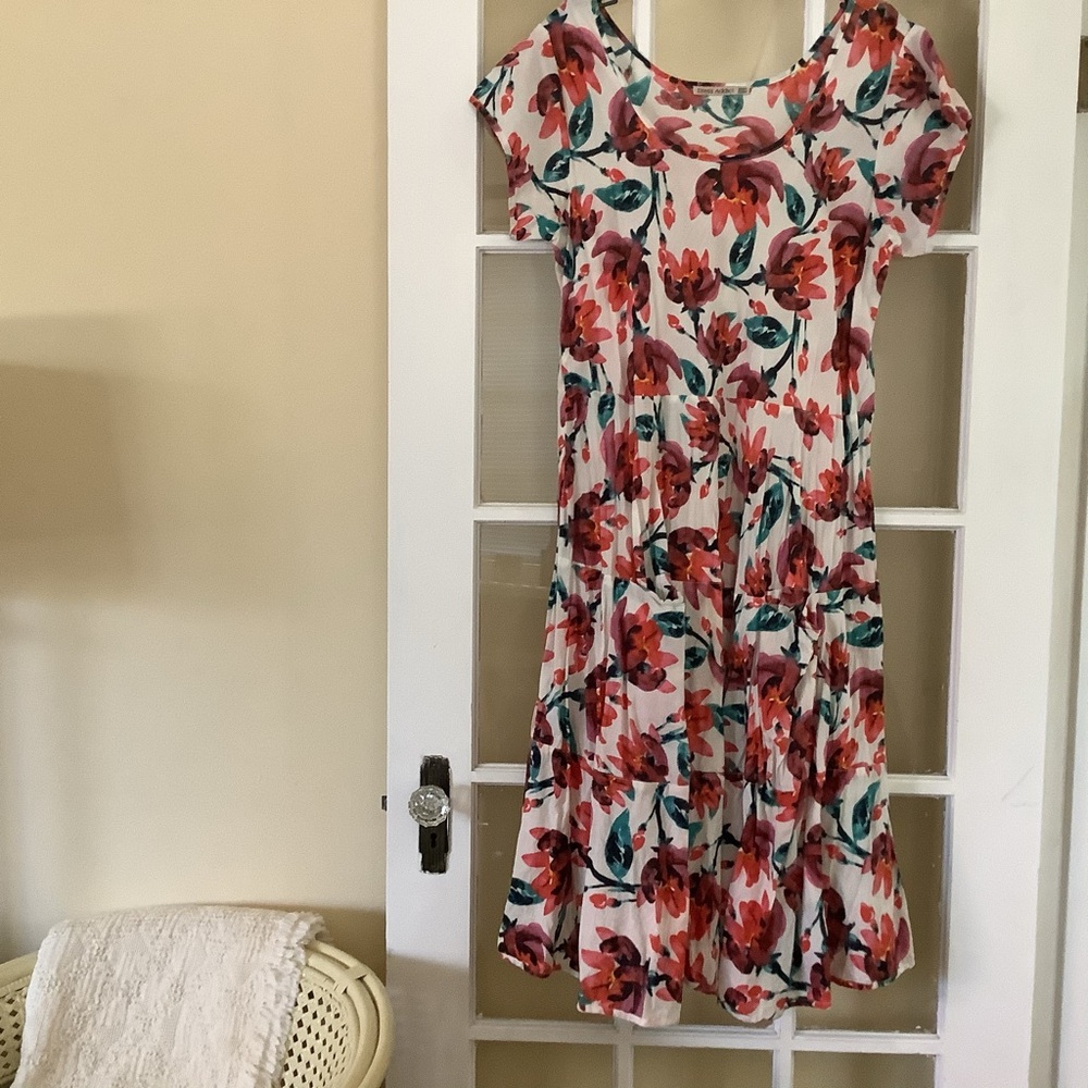 Dress Addict woman’s floral cotton dress